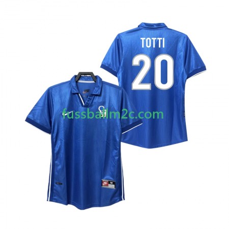 Fußballtrikots Italien Totti 20 Retro Heim Trikotsatz 1998